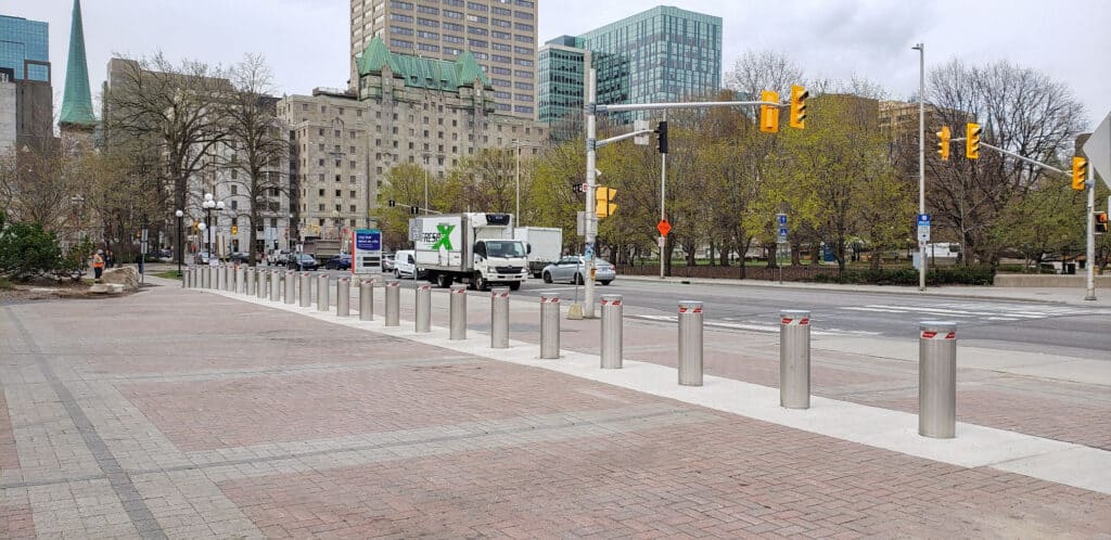 Crash Rated Retractable Bollards